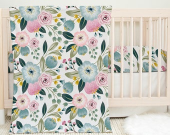 teal crib sheets