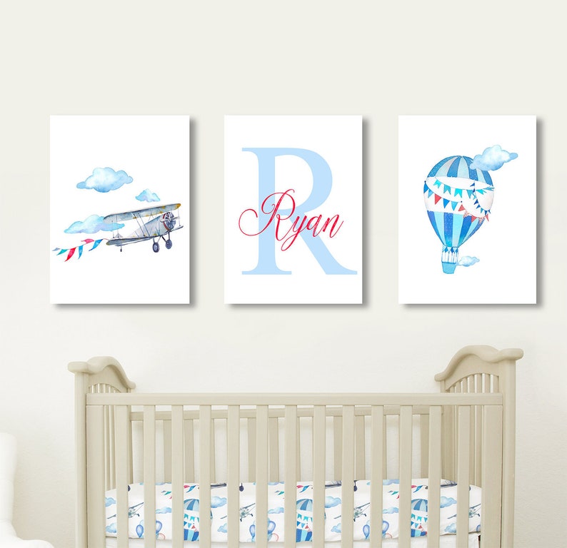 boy nursery canvas wall art