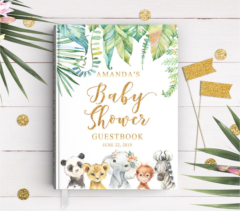 Jungle Baby Shower Guest Book Advice For Baby Safari Baby Etsy Jungle Baby Shower Guest Book Advice For Baby Safari Baby Etsy
