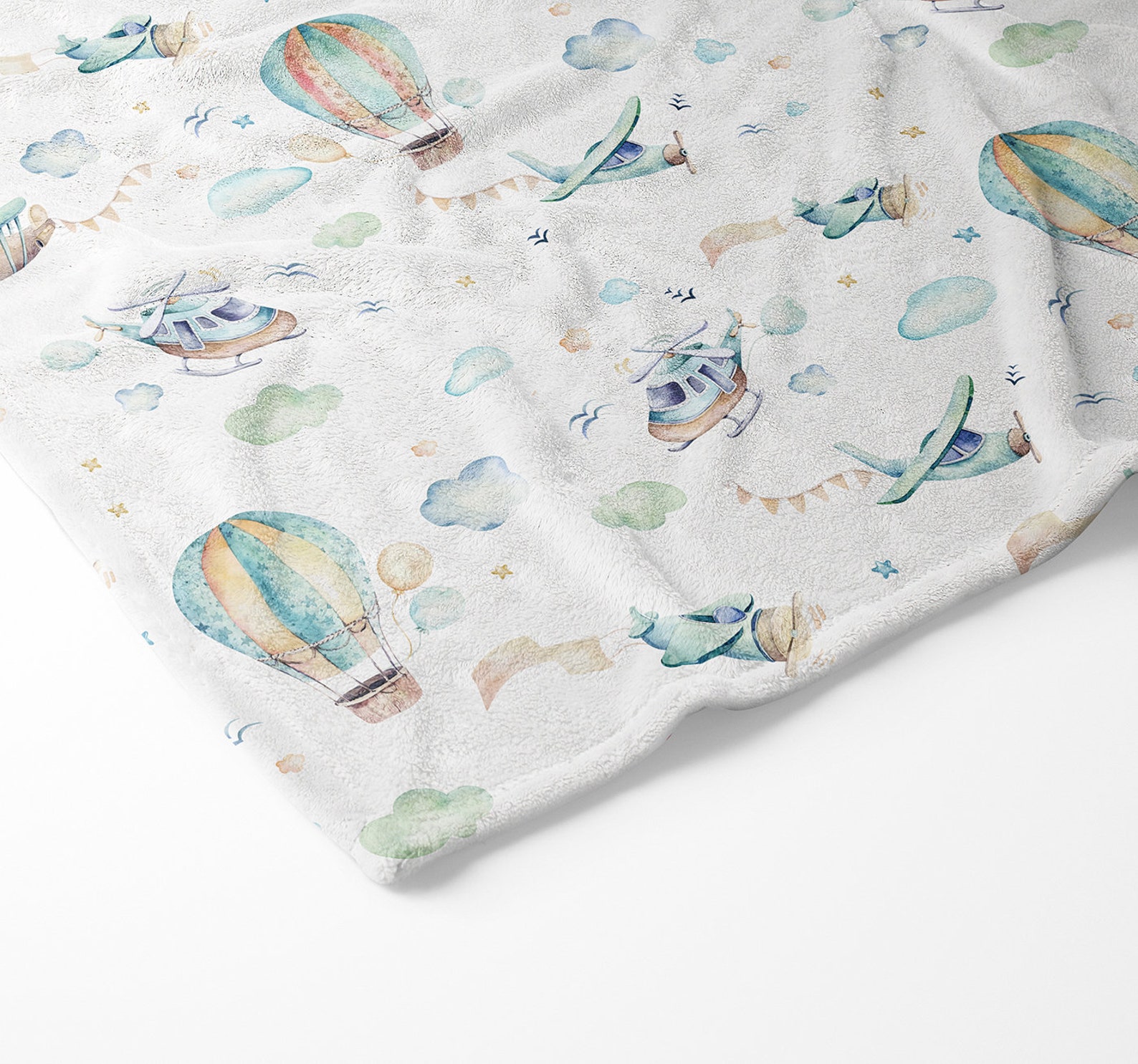 Hot Air Balloon Changing Pad Cover Blue Baby Changing Pad Etsy