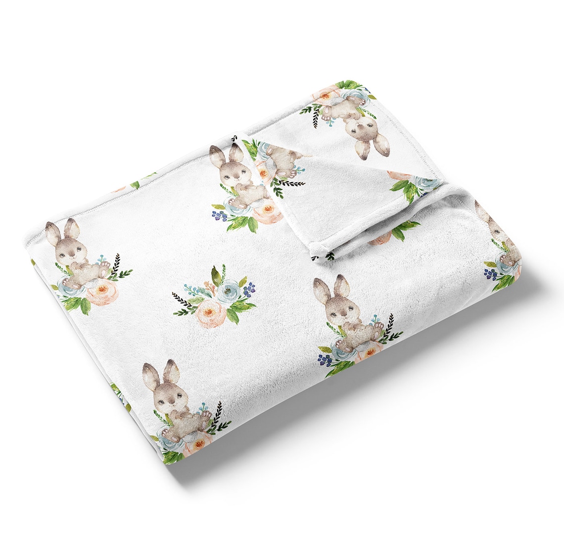 Bunny Crib Sheet Crib bedding Baby bedding Baby Girl Etsy