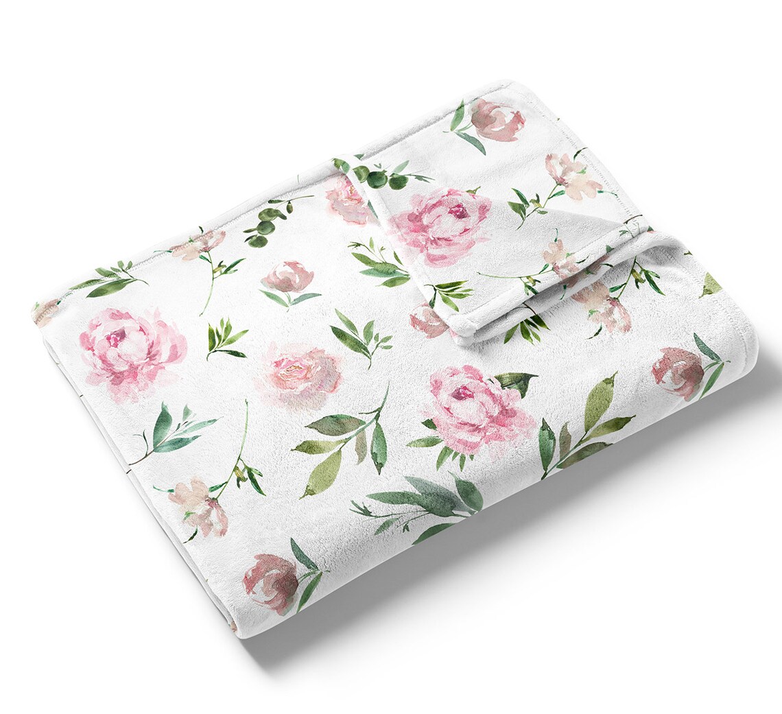 Pink Peony Crib Sheet Crib bedding Baby bedding Baby Girl Etsy