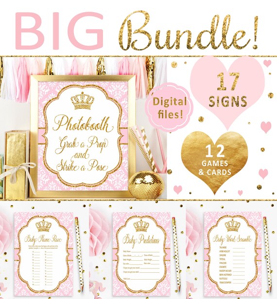 royal princess baby shower decorations