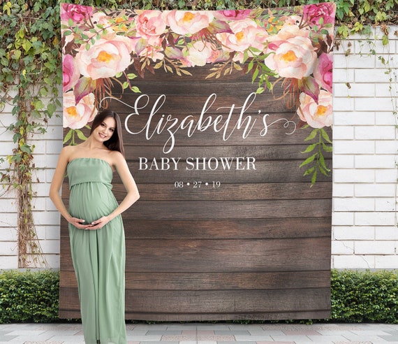 rustic flower baby shower