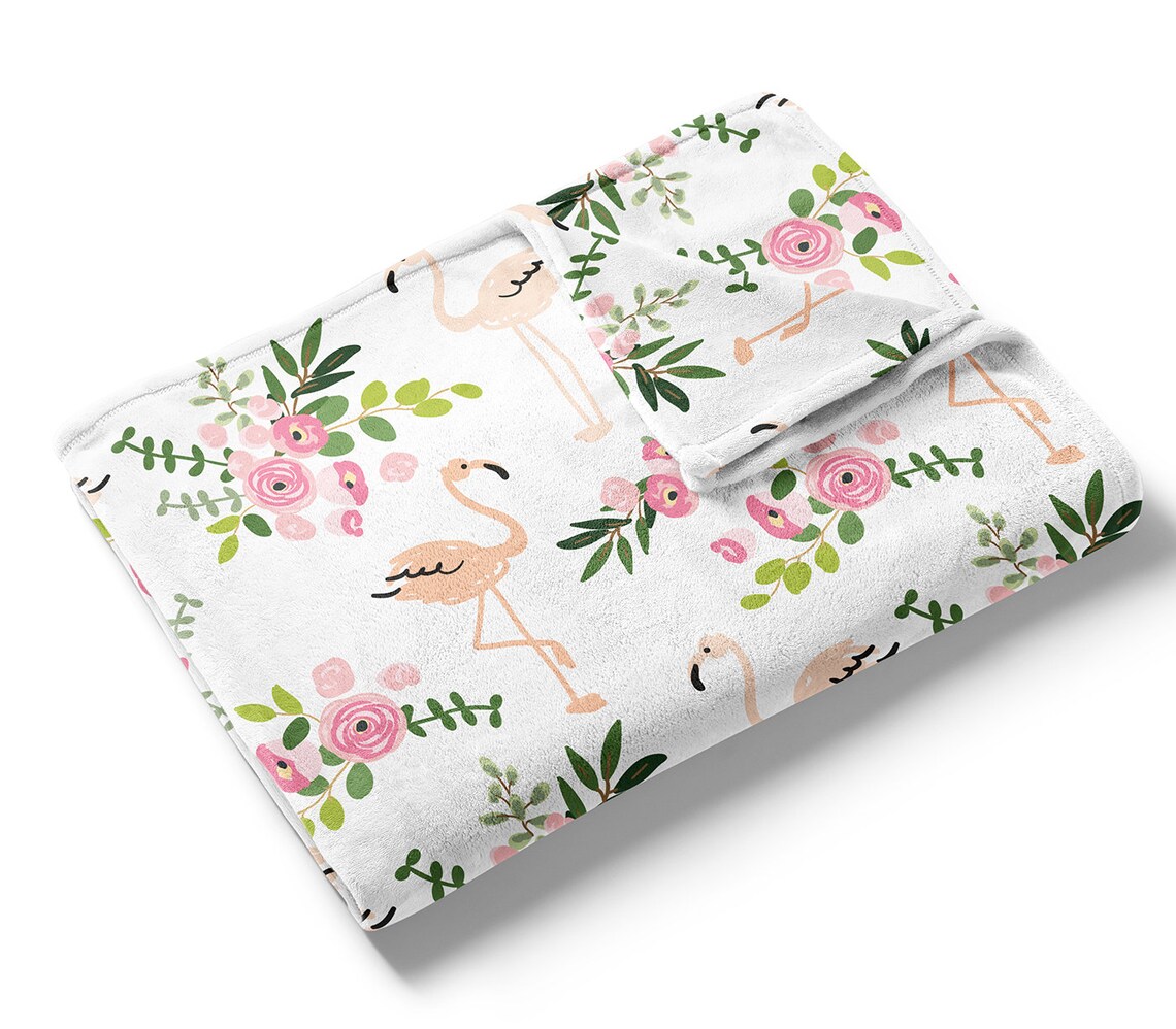Flamingo Crib Sheet Crib Bedding Baby Bedding Baby Girl Etsy