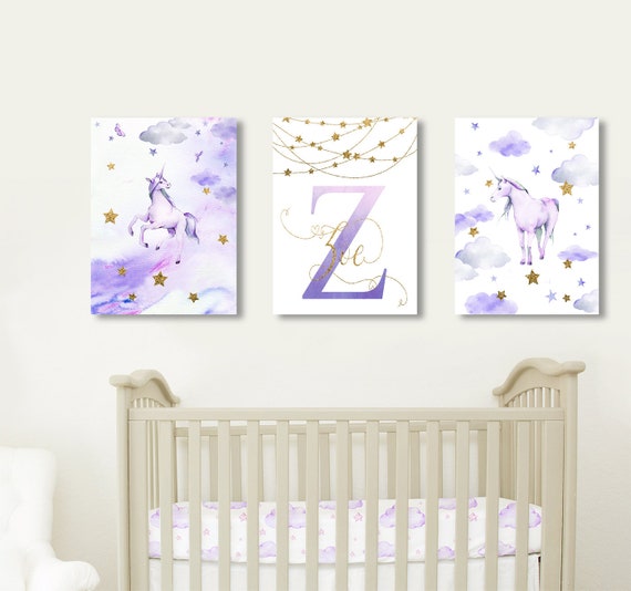 baby girl unicorn nursery