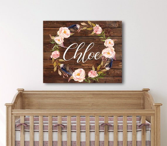 rustic girl nursery