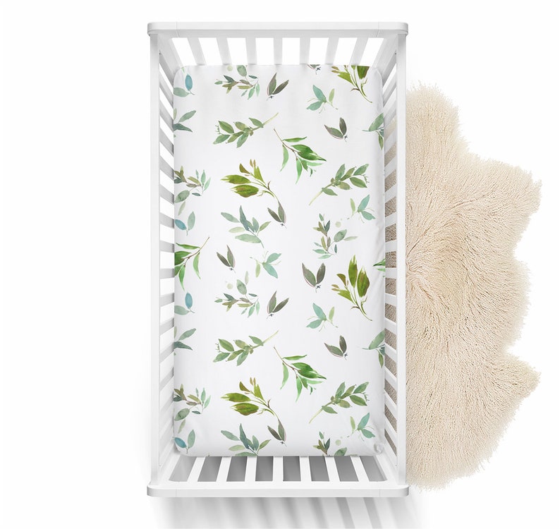 Baby Shower Gift Gender Neutral Baby Changing Pad Cover Greenery Changing Pad Cover Baby Changing Table Cover