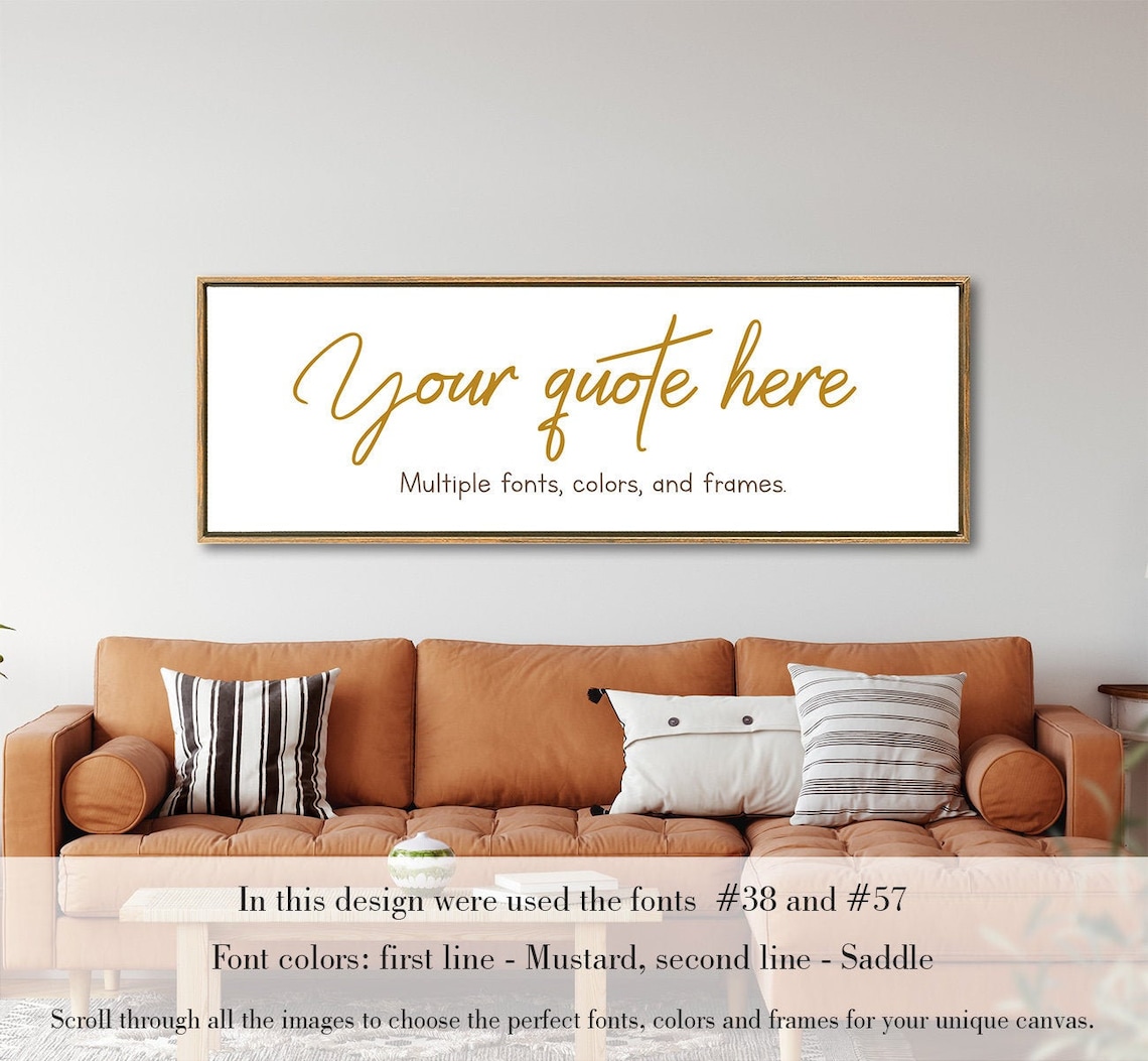 Create Your Own Custom Canvas Quote Inspirational quote Etsy