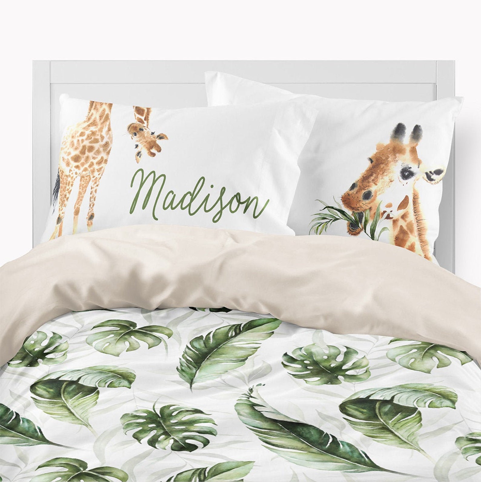 Giraffe Bedding Queen or Twin Set Giraffe Duvet Cover or Etsy