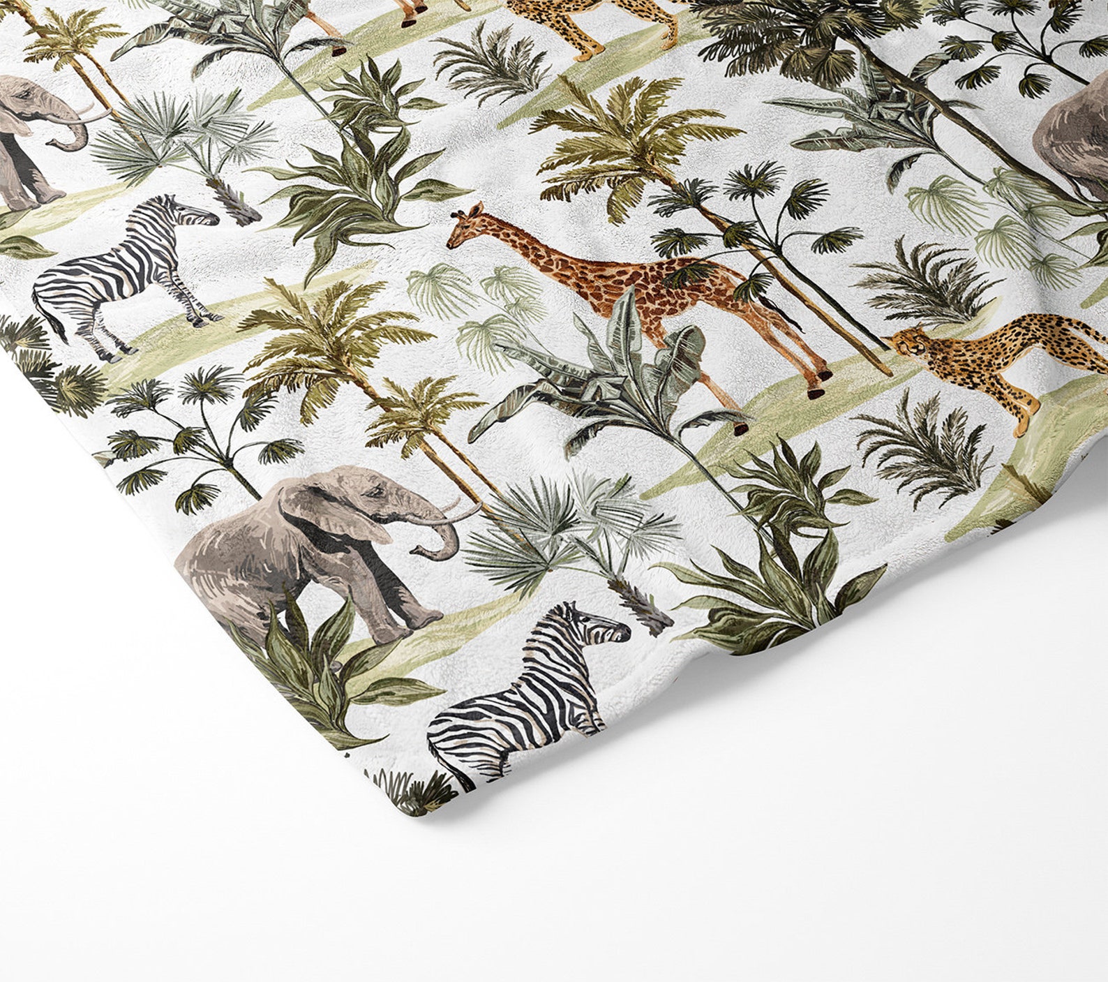 Safari Baby Blanket Minky Blanket Crib bedding Safari Etsy