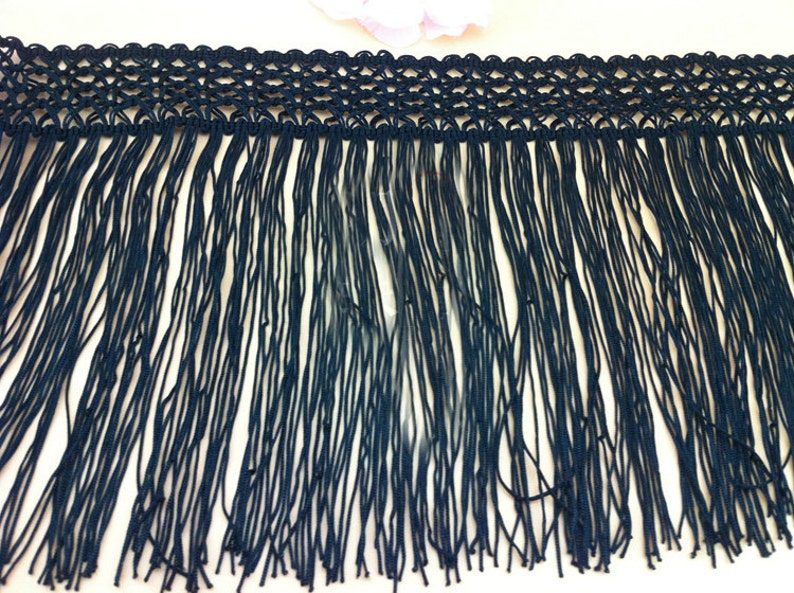 2 yard 23cm 9.05 wide blackwhite tassel fringe tapes lace trim ribbon b4gy3 free ship