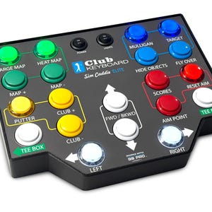Elite 20 Button Wireless LED GS Pro Club Keyboard Golf Simulator Control Box