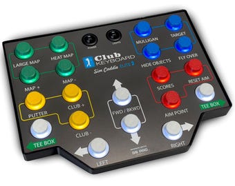 Teclado inalámbrico LED Elite de 20 botones GS Pro Club para simulador de golf