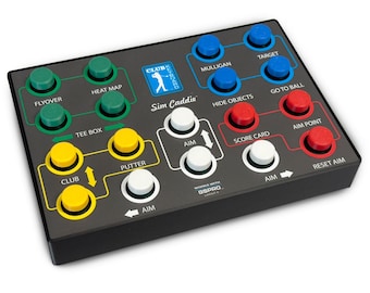 Caja de control para simulador de golf GS Pro Classic Series con teclado USB con cable
