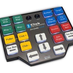 Flex 20 Button Wireless GS Pro Club Keyboard Golf Simulator Control Box