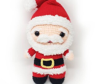 Santa Plush -Crochet Cuddle Sized Santa, Soft Amigurumi Santa