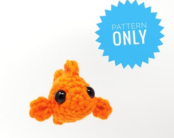 Glenda the Goldfish Pattern- amigurumi pattern, crochet fish (DIGITAL PATTERN ONLY)