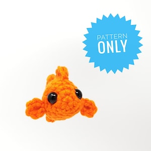 Patrón Glenda el Pez Dorado - patrón amigurumi, pez crochet (PATRÓN DIGITAL SOLAMENTE)