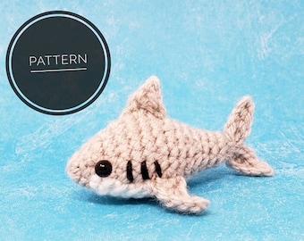 Sam the Shark Pattern- amigurumi pattern, crochet shark (DIGITAL PATTERN ONLY)