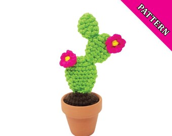 Prickly Pear Cactus Amigurumi Crochet Pattern (Digital Pattern)