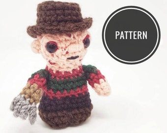 Padrão Freddy Krueger Amigurumi - crochê de terror