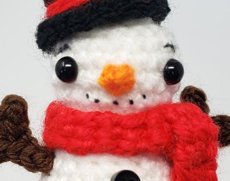 Snow Globe Crochet Pattern amigurumi pattern, crochet snowman DIGITAL PATTERN ONLY image 6