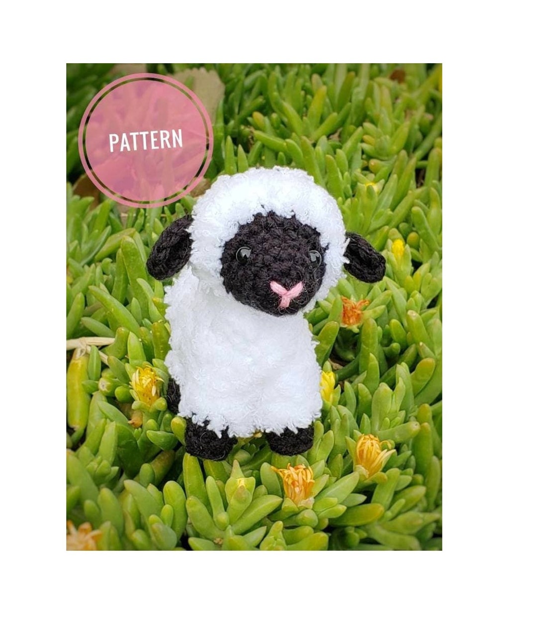 Little Easter Lamb Pattern Sheep Amigurumi Pattern, Crochet Lamb