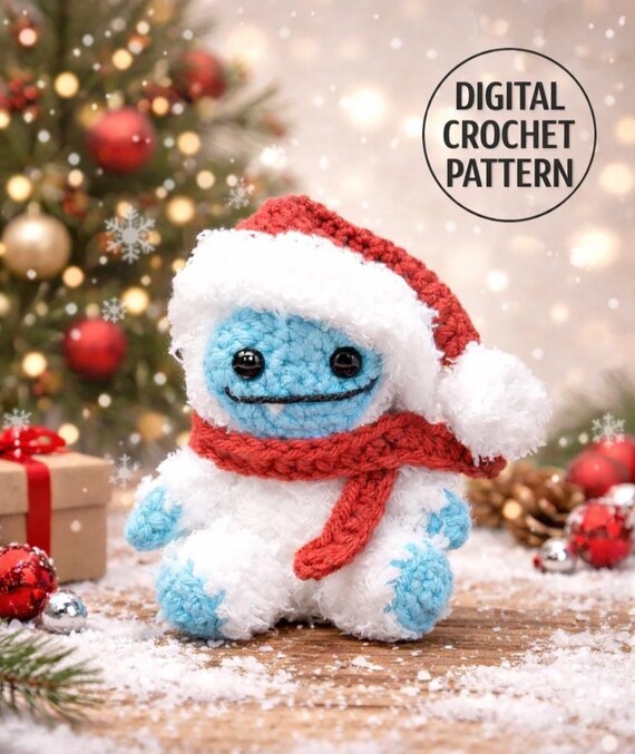 Yeti Crochet Pattern: Eddie the Yeti Amigurumi (Digital Pattern Only)