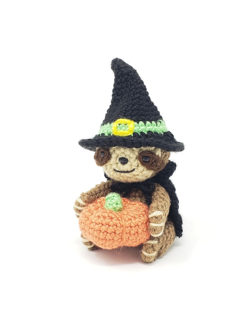 Förtrollande sengångare-mönster - halloween-sengångare-amigurumi-mönster, söt häxvirkad sengångare (ENDAST DIGITALT MÖNSTER) bild 5