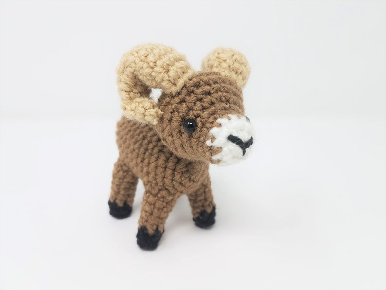 Bobby the Bighorn Sheep Pattern amigurumi ram pattern, crochet bighorn sheep, DIGITAL PATTERN ONLY image 2