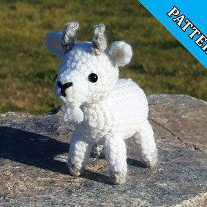 Merlin the Goat Pattern- goat amigurumi pattern, crochet goat (DIGITAL PATTERN ONLY)