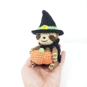 Förtrollande sengångare-mönster - halloween-sengångare-amigurumi-mönster, söt häxvirkad sengångare (ENDAST DIGITALT MÖNSTER) bild 3