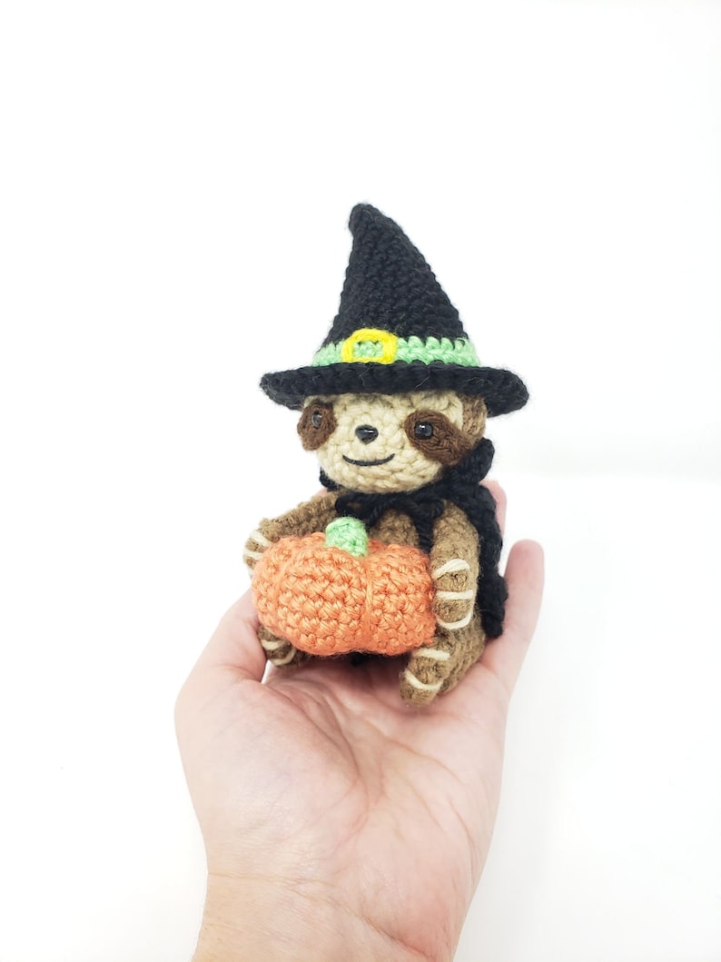 Förtrollande sengångare-mönster - halloween-sengångare-amigurumi-mönster, söt häxvirkad sengångare (ENDAST DIGITALT MÖNSTER) bild 3