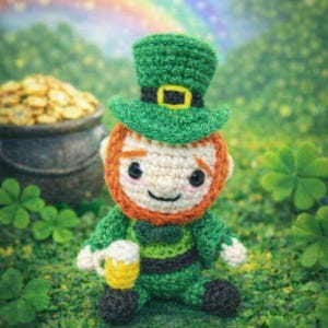 Liam the Leprechaun Crochet Pattern: St. Patrick's Day Amigurumi (Digital Pattern Only)