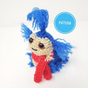 Ello Worm Amigurumi Pattern- crochet labyrinth worm pattern, cute worm ami (Digital Pattern Only)