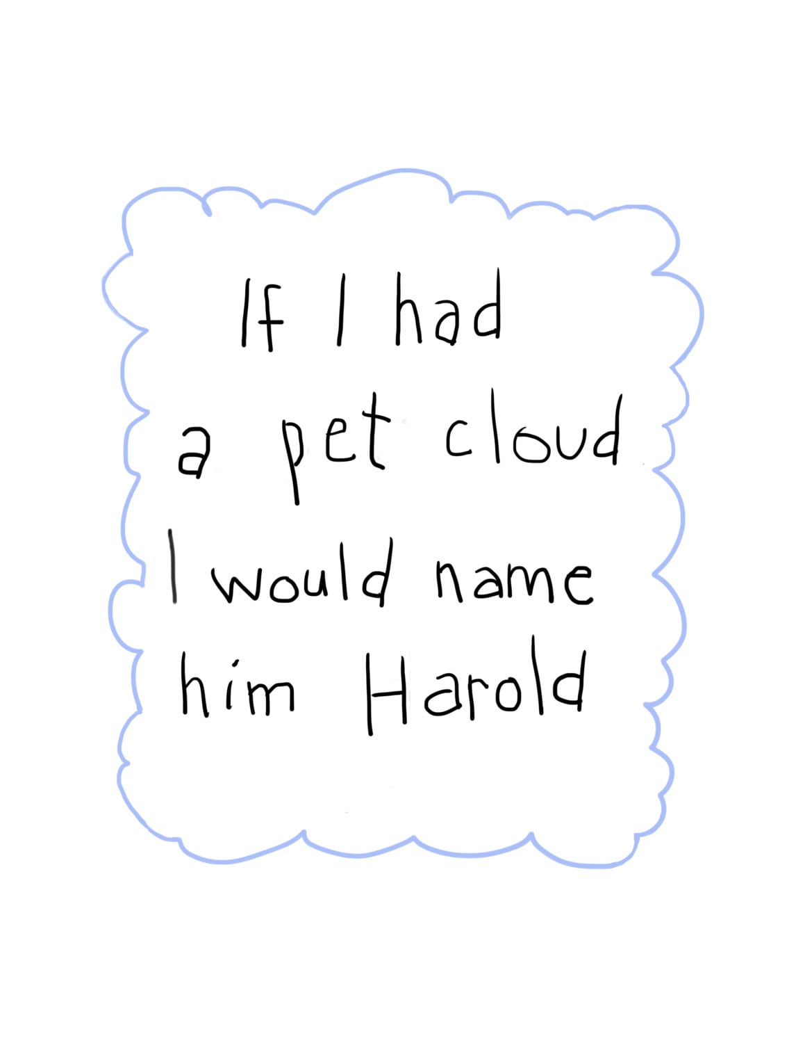 Illustrated Children's Book My Pet Cloud Bedtime Story - Etsy