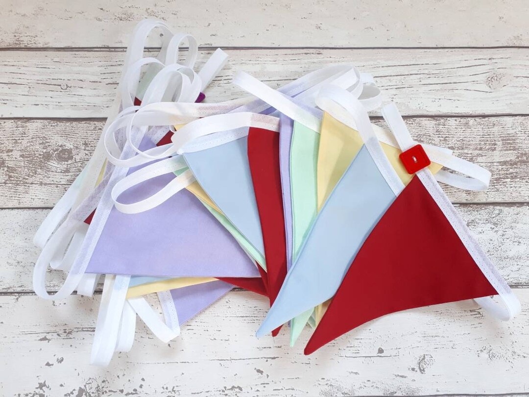 Fabric Bunting, Garland, Banner, Wall Decor, Bunting Flags, Gift for