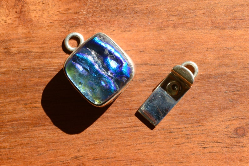 Handblown Glass Clasp Jewelry Supplies Fused Glass Clasp Clasp for Necklace