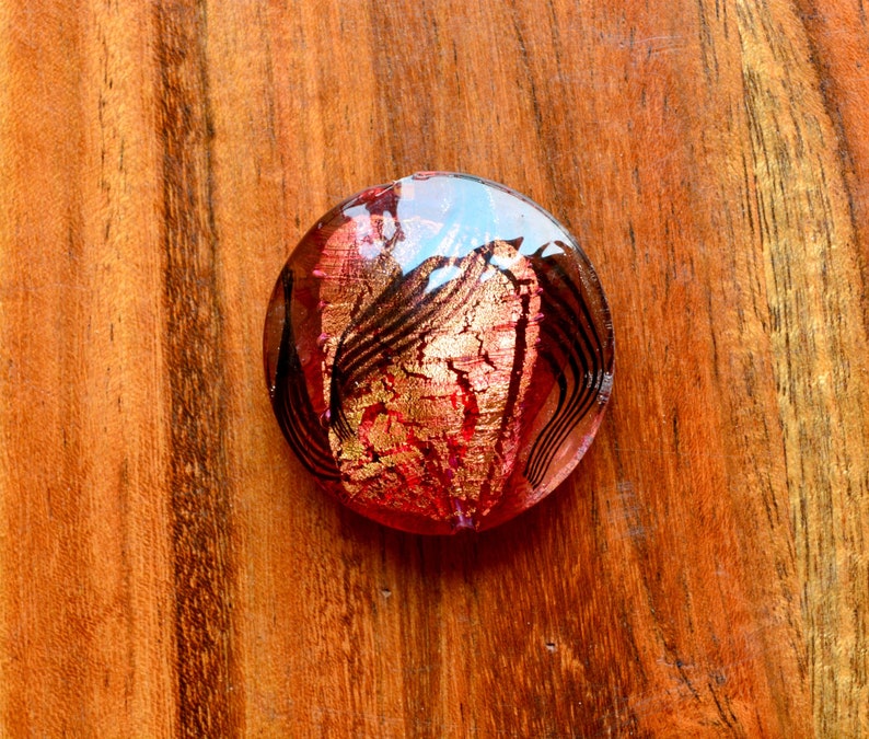 Pink and Black Disc Wholesale Single Beads Glass Beads Lampwork Glass