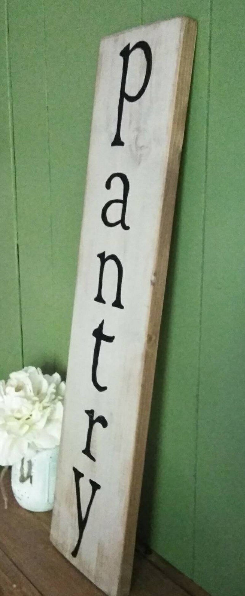 Vertical Pantry Sign Wood Sign Pantry Sign Farmhouse Etsy