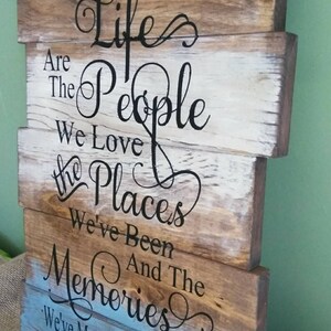 The Best Things in Life Sign Rustic Sign Family Sign Living Room Sign ...