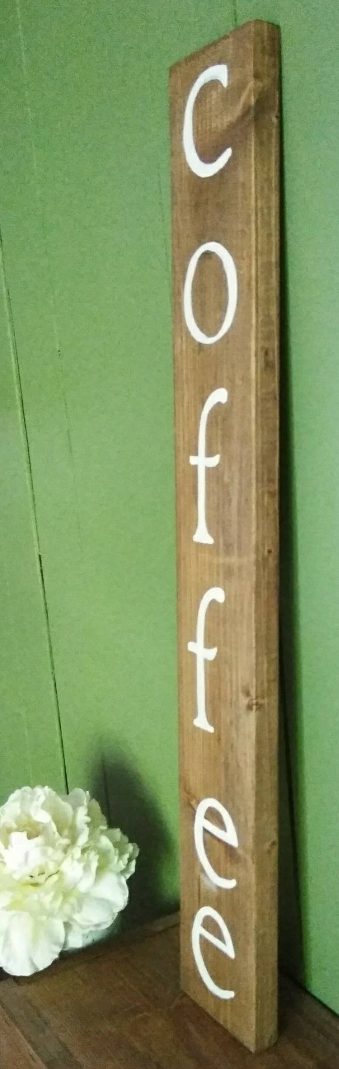 Coffee Sign Vertical Coffee Sign Coffee Lover Coffee Etsy