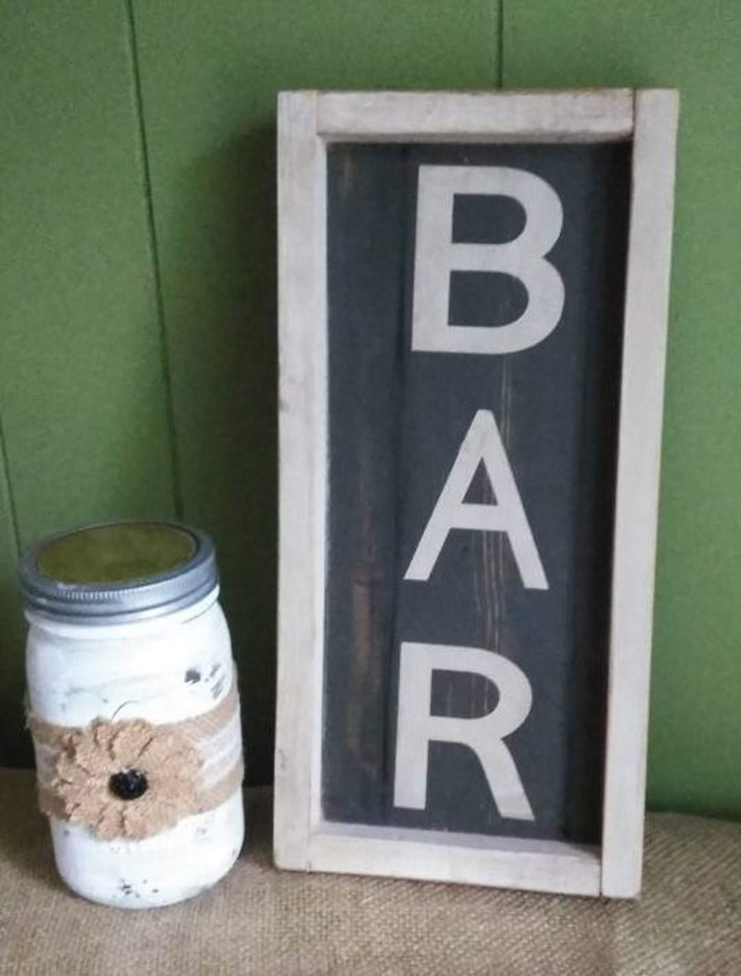 Vertical Bar Sign Wood Sign Coffee Bar Sign Farmhouse Sign Home Decor