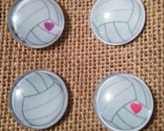 Volleyball Locker Magnets - Volleyball Lover Gift - Volleyball Magnets - Sports Magnet - Birthday Gift - FREE SHIPPING