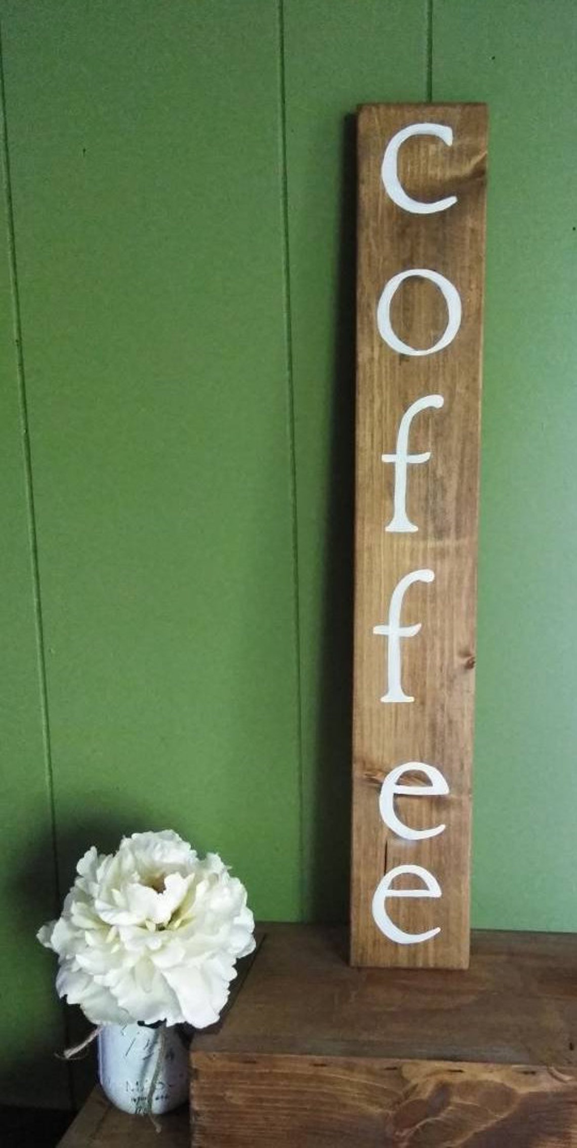 Coffee Sign Vertical Coffee Sign Coffee Lover Coffee Etsy
