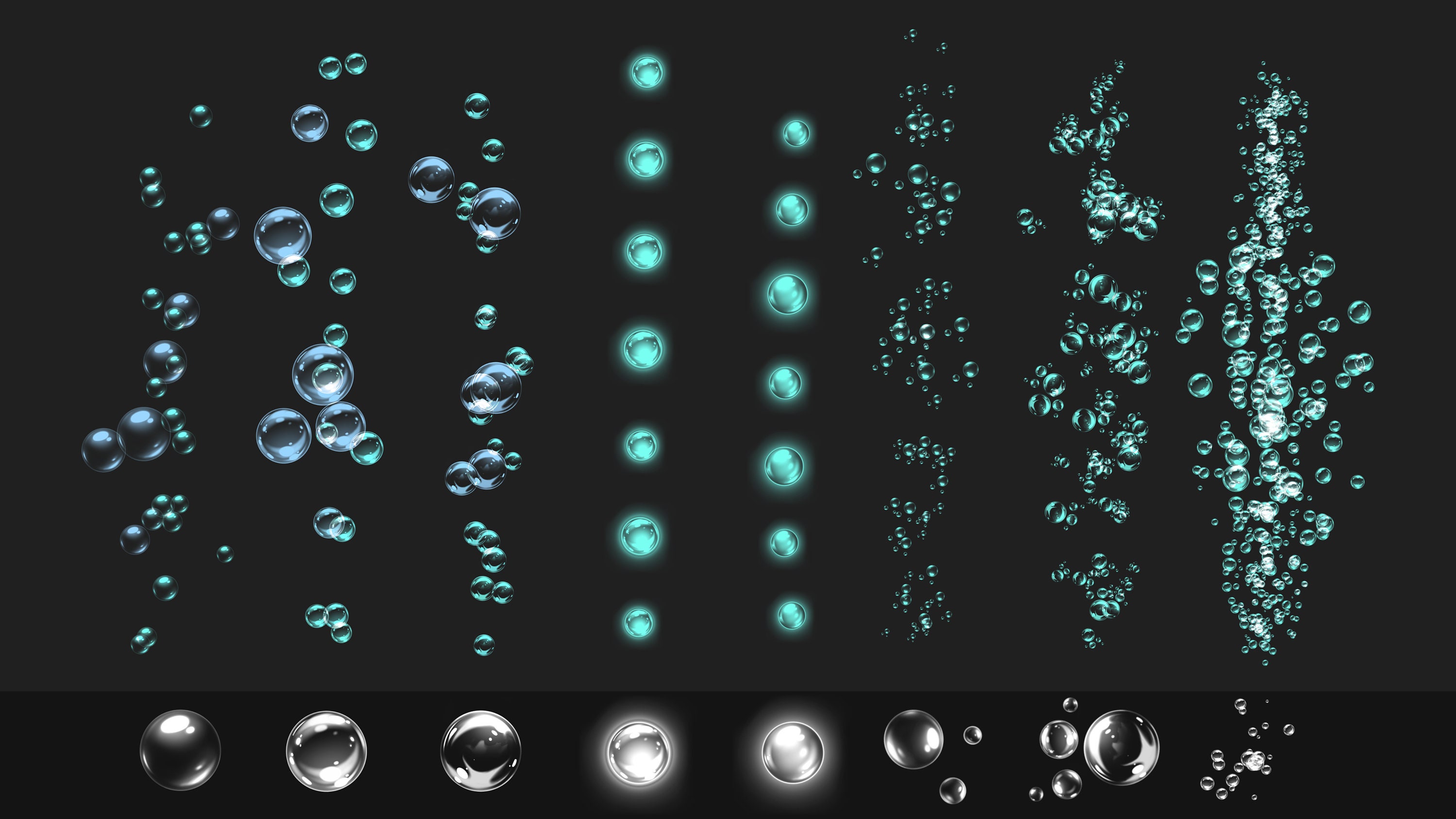 Procreate Brush Set Bubbles Etsy