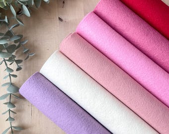 Valentines Wool Blend Felt Sheets - Limited Edition | 9x12 Felt Sheet or 18x12 Felt Sheet | Wool Felt