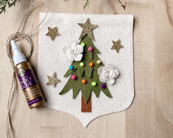 Christmas Tree Kids Activity | Craft Kit: Made By Fern+Love | Make It Yourself Kit | Felt DIY Kit | Felt Kids Crafts | Christmas Banner