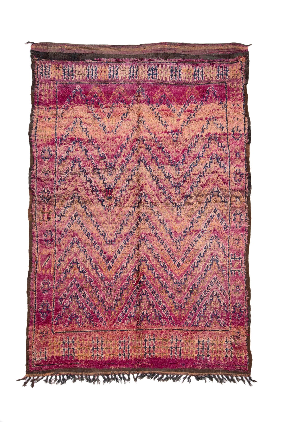 ARDEN 5'6 X 8'7 Moroccan Vintage Beni Ourain Azilal Boucherouite